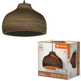lampa-sufitowa-wiszaca-dekoracyjna-e27-zwis-brazowy-karton-decor-ledvance