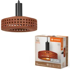 lampa-sufitowa-wiszaca-dekoracyjna-e27-zwis-brazowy-gliniana-decor-ledvance
