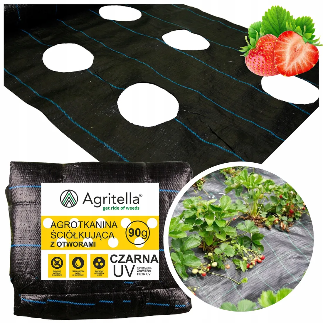 agrotkanina-32x10m-z-otworami-90g-7-rzedow-czarna-uv-pod-truskawki-ogorki
