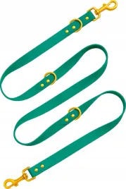 smycz-dla-psa-hexa-wodoodoporna-przepinana-zielona-500cm-5m-tasma-2cm