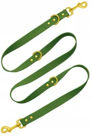 smycz-dla-psa-hexa-wodoodoporna-przepinana-oliwkowa-200cm-2m-tasma-2cm