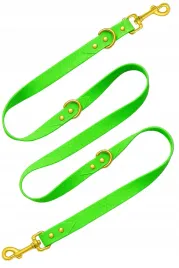 smycz-dla-psa-hexa-wodoodoporna-przepinana-neon-zielona-200cm-2m-tasma-2cm