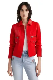 kurtka-damska-desigual-primavera-z-eko-skory-czerwona