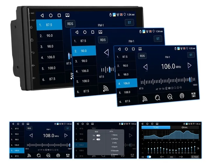 radio-samochodowe-2-din-6gb-ram-android-auto-carplay-android-15-rds-montaz-2-din