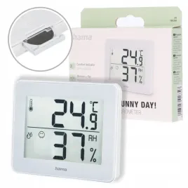 hama-termometr-higrometr-th-130-bialy-temperatura-wilgotnosc-stacja