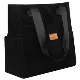 czarny-shopper-damski-z-poliestru-pokrytego-geometrycznym-wzorem-rovicky