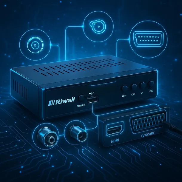 tuner-dekoder-dvb-t2-hevc-tv-naziemnej-h-265-usb-hdmi-pilot-riwall-rodzaj-tunera-dvb-t2