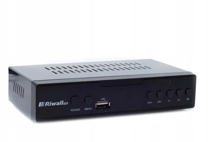 tuner-dekoder-dvb-t2-hevc-tv-naziemnej-h-265-usb-hdmi-pilot-riwall-stan-nowy