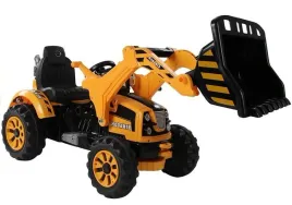 traktor-na-akumulator-z-lyzka-koparka-pomaranczowy