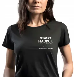 koszulka-damska-z-wlasnym-nadrukiem-logo-napis-tekst-maly-nadruk-roz-m