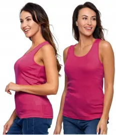 top-damski-dopasowany-koszulka-bez-rekawow-gladki-na-ramiaczkach-moraj