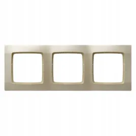 ospel-karo-ramka-potrojna-3x-kolor-ecru-perlowy-matowy-224x82mm-r-3x-42