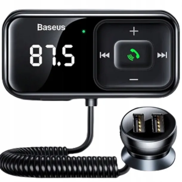baseus-transmiter-fm-samochodowy-bluetooth-aux-ladowarka-2x-usb-funkcje-ladowarka-usb-pamiec-ostatnio-odtwarzanego-utworu-zestaw-glosnomowiacy