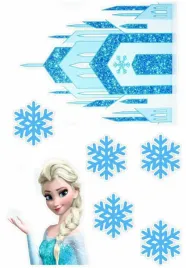 wydruk-cukrowy-na-tort-elsa-kraina-lodu-frozen-napis-gratis
