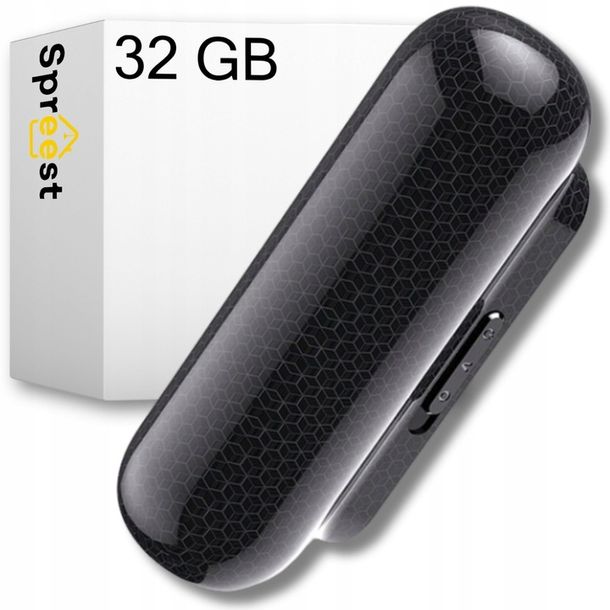 DYKTAFON SZPIEGOWSKI MINI CYFROWY PODSŁUCH MAŁY PENDRIVE 32GB MAGNES