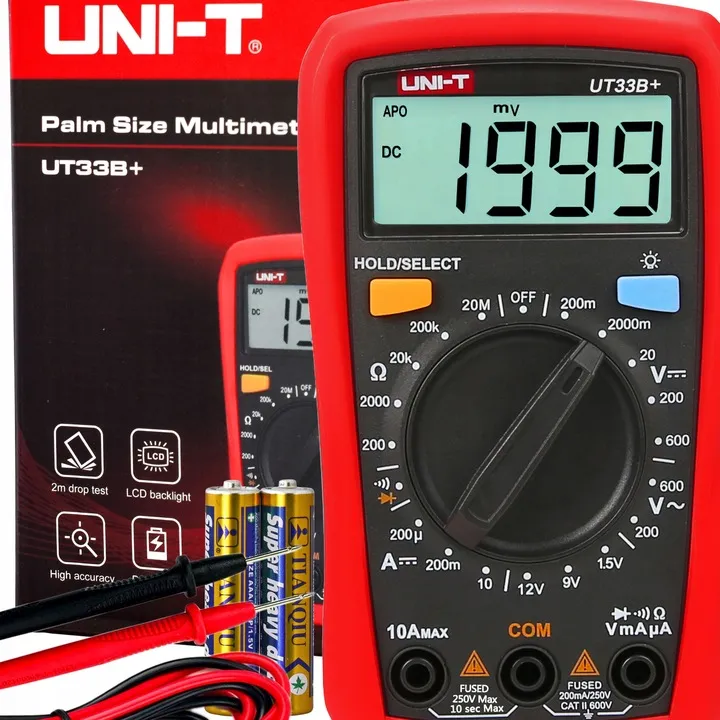 uni-t-ut33b-multimetr-do-domu-samochodu-auta-test-baterii-2x-aaa