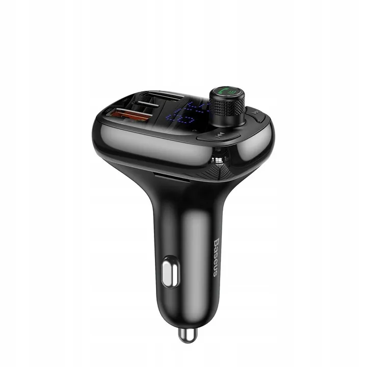 baseus-ladowarka-transmiter-fm-bluetooth-5-0-qc3-2x-usb-i-usb-c-typ-c-stan-nowy