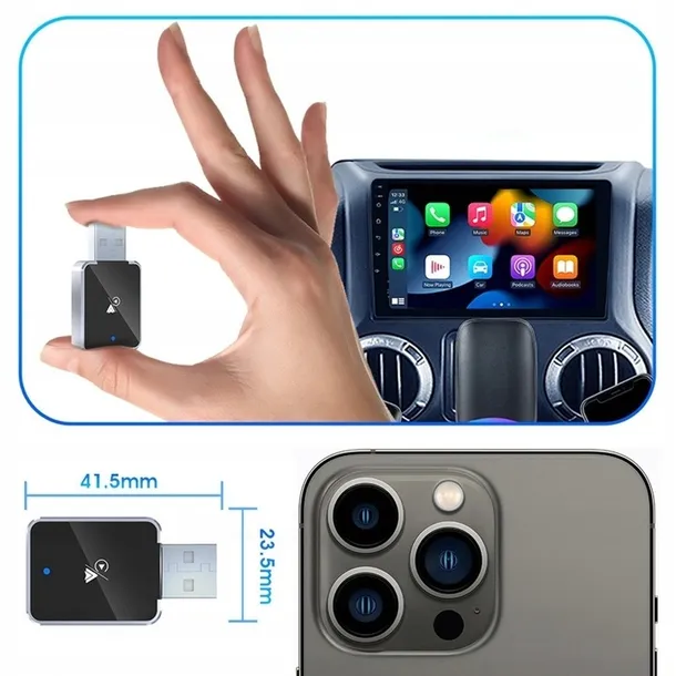 bezprzewodowy-adapter-android-auto-carplay-2w1-iphone-usb-usb-c-stan-opakowania-oryginalne