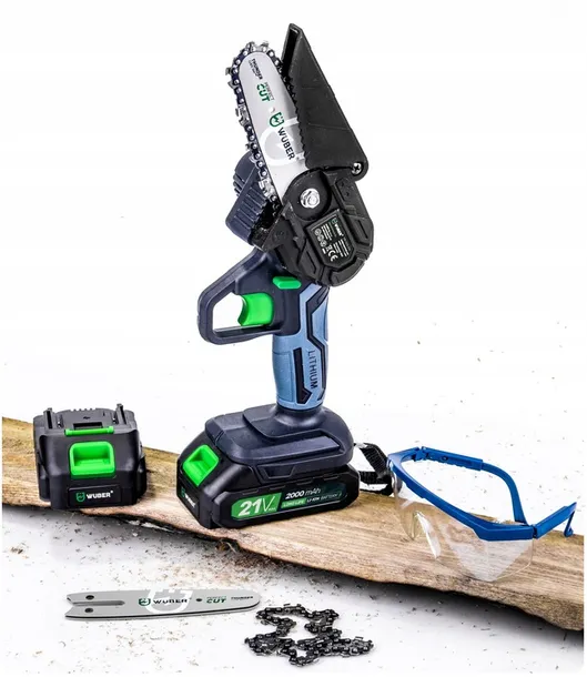 pila-lancuchowa-akumulatorowa-mini-pilarka-galeziowka-2xaku-stan-opakowania-oryginalne