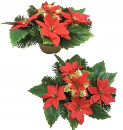 gotowy-stroik-doniczka-ciezka-wiazanka-sztuczny-kwiat-gwiazda-betlejemska