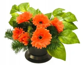 wiazanka-stroik-doniczka-na-stopce-sztuczna-podklad-na-grob-udekorowany