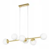 lampa-wiszaca-zlota-sufitowa-led-6x-e27-kule-klosz-mleczny-loft-stan-nowy