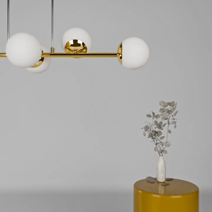 lampa-wiszaca-zlota-sufitowa-led-6x-e27-kule-klosz-mleczny-loft-stan-nowy