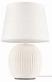 lampka-nocna-z-abazurem-biala-ceramiczna-ryflowana-dion-d2