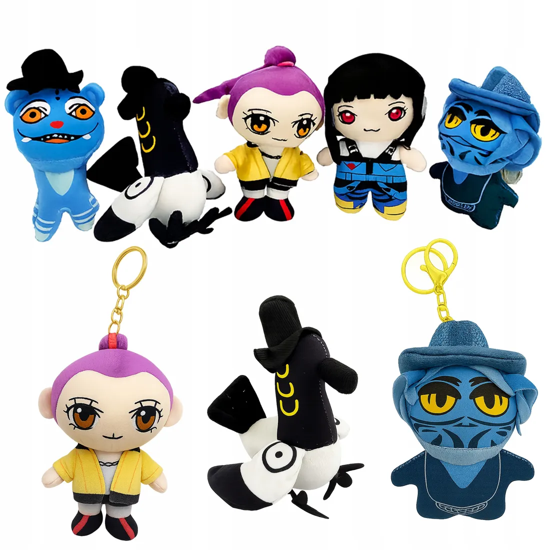 maskotka-demon-hunters-lowczynie-demonow-rumi-brelok-zestaw-maskotek-5-szt-stan-nowy