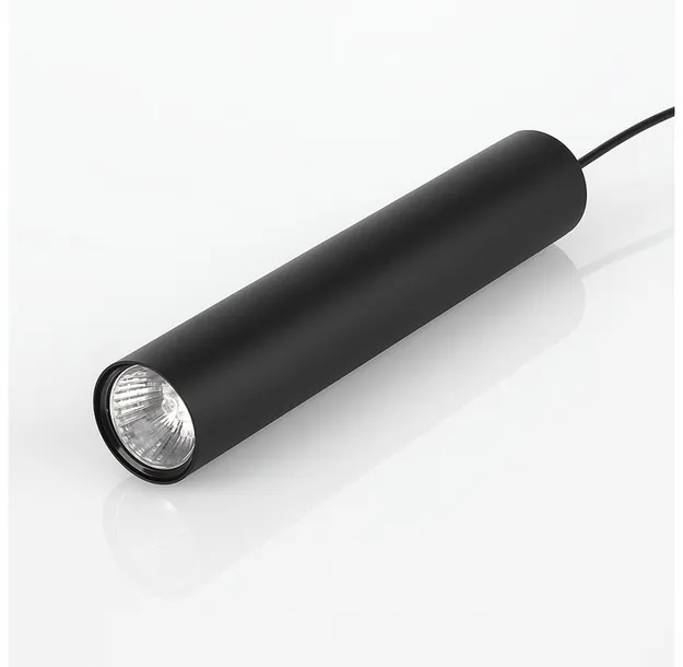 lampa-sufitowa-wiszaca-led-tuba-czarna-ledlux-nowoczesna-gu10-modern-stan-opakowania-oryginalne