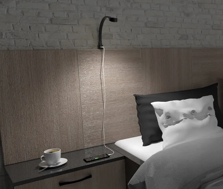 lampa-nocna-led-do-lozka-sypialni-gietka-czarna-przykrecana-2x-flexi-r-stan-nowy