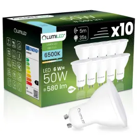 10x-zarowka-led-gu10-reflektor-6w-50w-580lm-6500k-zimna-120-lumiled
