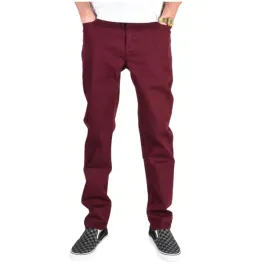 spodnie-chlopiece-element-color-boy-jeansowe-tapered-bordowe