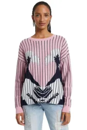 sweter-damski-desigual-chennai-rozowy-w-paski-z-nadrukiem
