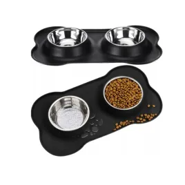 miska-dla-psa-kota-podwojna-metalowa-2-miski-podkladka-antyposlizgowa