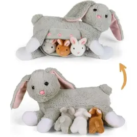 mama-kroliczek-z-3-malymi-kroliczkami