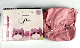 konsola-playstation-2-ps2-slim-pink-scph-77004-torba-unikat-komplet