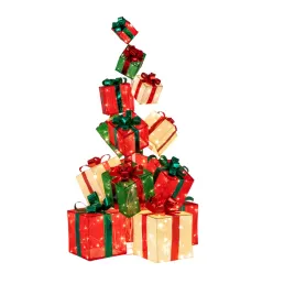 dekoracje-swiateczne-led-wieza-z-prezentow