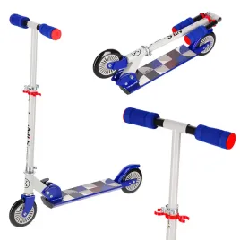 Zdjęcie produktu HD026 GREY-DARK BLUE HULAJNOGA NILS EXTREME dla dzieci i młodzieży