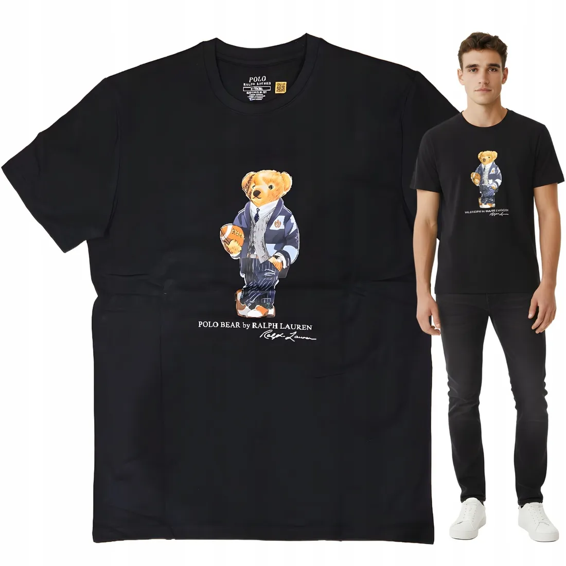 polo-ralph-lauren-bear-koszulka-meska-z-misiem-czarna-rozmiar-m-stan-nowy