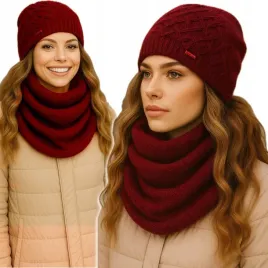 polski-komplet-czapka-beanie-komin-cieply-zimowy-duzo-kolorow-wzory