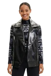 bezrekawnik-damski-desigual-tulsa-czarny-eko-skora