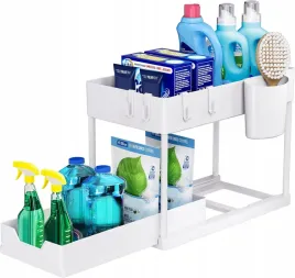 puricon-2-poziomowy-organizer-pod-umywalke-polka-pod-zlew-z-szuflada-biala