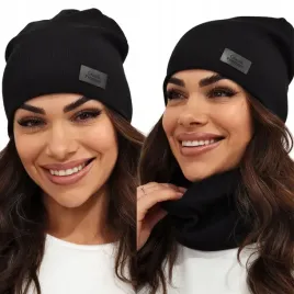 cieply-komplet-damski-czapka-komin-produkt-polski-modny-zimowy-czarny