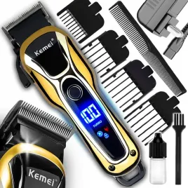 profesjonalna-maszynka-do-strzyzenia-wlosow-brody-trymer-kemei-barber-led