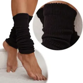 getry-bawelniane-damskie-ocieplacze-na-nogi-lydki-w-prazek-czarne