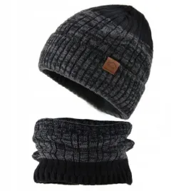 zestaw-meski-melanz-czarny-szary-czapka-komin-komplet-zimowy-cieply