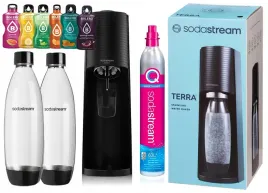 sodastream-terra-saturator-naboj-2-butelki-2x-1l-i-saszetki-woda
