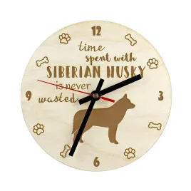 husky-syberyjski-siberian-husky-zegar-z-psem-drewniany-zegar-z-grawerem