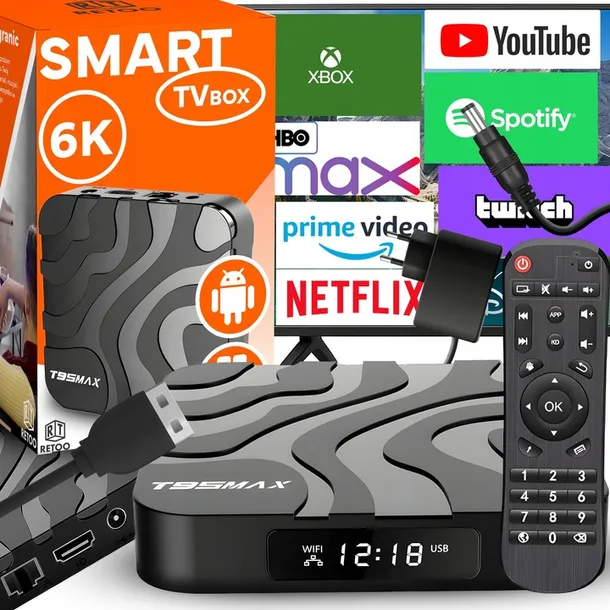 smart-tv-box-android-9-64bit-6k-wifi-802-11n-hdr-pilot-dekoder-lan-dostawca-map-inny